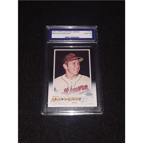 BROOKS ROBINSON, 2020 Topps CHROME Update, GEM MT 10