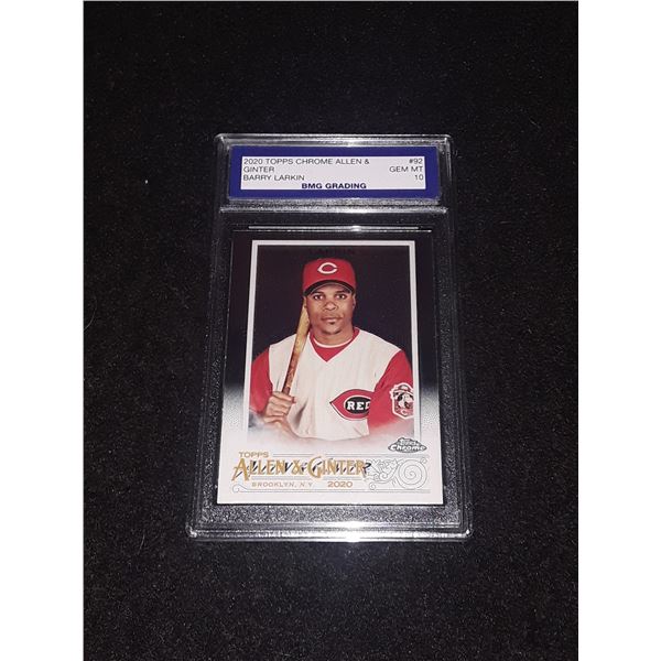 BARRY LARKIN, 2020 Topps CHROME Allen & Ginter, GEM MT 10