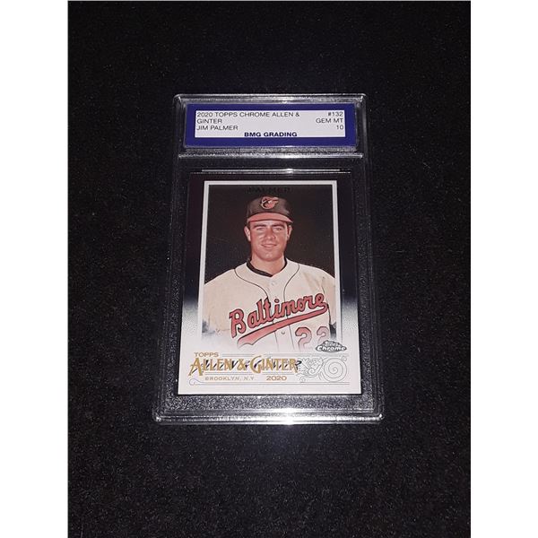 JIM PALMER, 2020 Topps CHROME Allen & Ginter, GEM MT 10