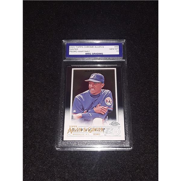 PEDRO MARTINEZ, 2020 Topps CHROME Allen & Ginter, GEM MT 10