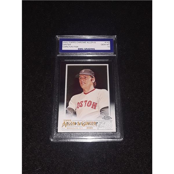 CARLTON FISK, 2020 Topps CHROME Allen & Ginter, GEM MT 10