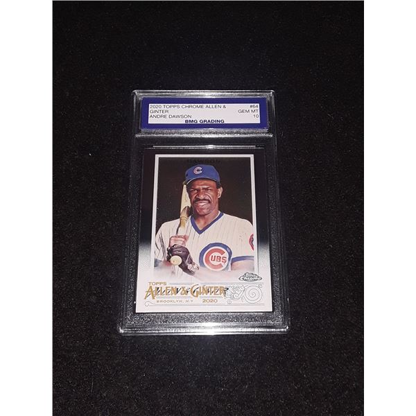 ANDRE DAWSON, 2020 Topps CHROME Allen & Ginter, GEM MT 10