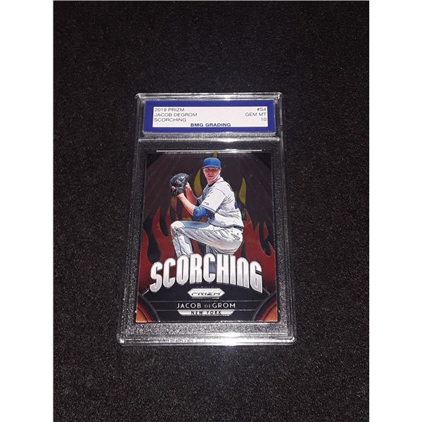 JACOB DEGROM, 2019 PRIZM, Scorching, GEM MT 10