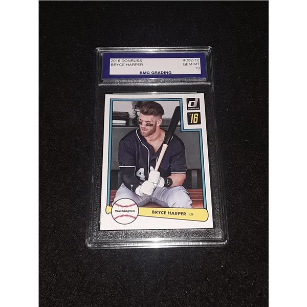 BRYCE HARPER, 2016 Donruss, GEM MT 10