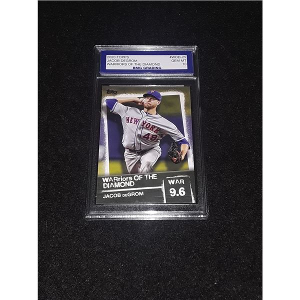 JACOB DEGROM, 2020 Topps, Warriors of the Diamond, GEM MT 10