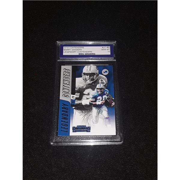 BARRY SANDERS, 2018 Contenders, GEM MT 10