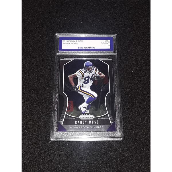 RANDY MOSS, 2019 Panini PRIZM, GEM MT 10