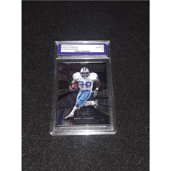 BARRY SANDERS, 2020 Select, TurboCharged, GEM MT 10