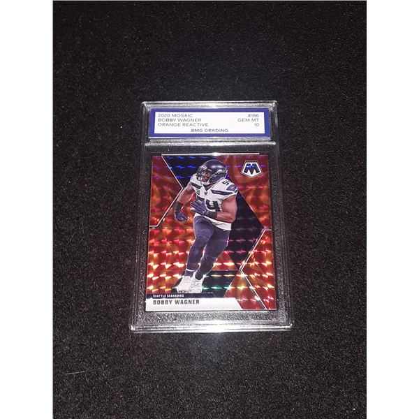 BOBBY WAGNER, 2020 Mosaic, ORANGE REACTIVE, GEM MT 10