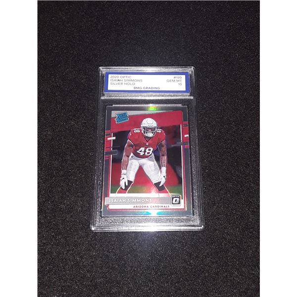 ISAIAH SIMMONS, 2020 Optic, SILVER HOLO, GEM MT 10