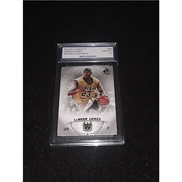 LEBRON JAMES, 2013 SP Authentic, Rookie Flash Back, GEM MT 10