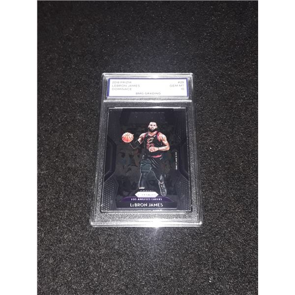 LEBRON JAMES, 2018 PRIZM, GEM MT 10