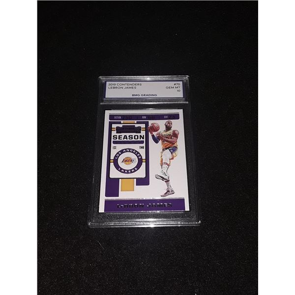 LEBRON JAMES, 2019 Contenders, GEM MT10