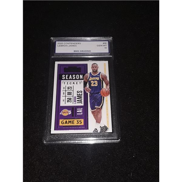 LEBRON JAMES, 2020 Contenders, GEM MT 10