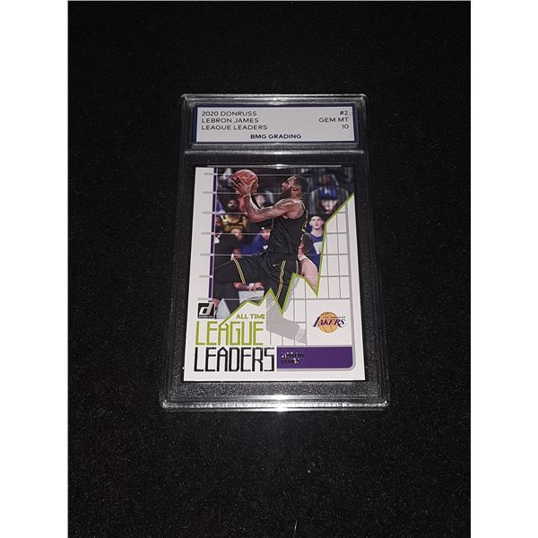 LEBRON JAMES, 2020 Donruss, League Leaders, GEM MT 10