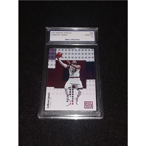 LAEBRON JAMES< 2017 Panini Status, GEM MT 10