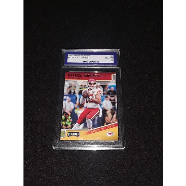 PATRICK MAHOMES, 2020 Panini Playoff, GEM MT 10