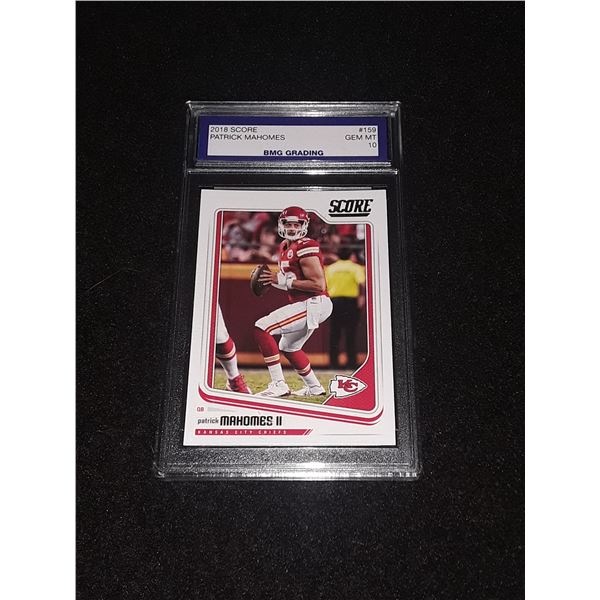 PATRICK MAHOMES, 2018 Score, GEM MT 10