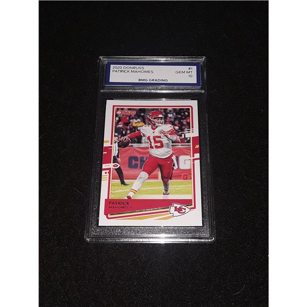 PATRIKC MAHOMES, 2020 Donruss, GEM MT 10