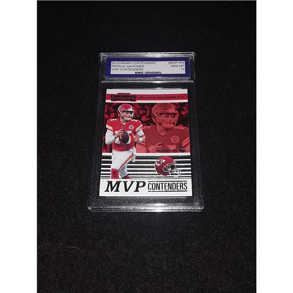PATRICK MAHOMES, 2019 Panini Contenders, GEM MT 10