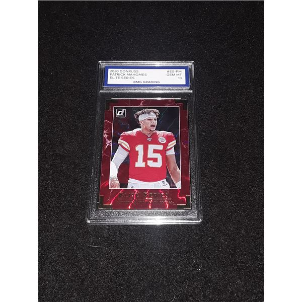 PATRICK MAHOMES, 2020 Donruss, Elite Series, GEM MT 10