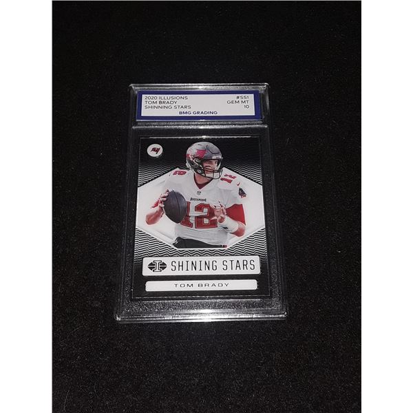 TOM BRADY, 2020 Illusions, GEM MT 10, Shinning Stars