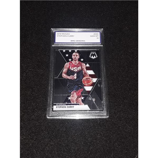 STEPHEN CURRY, 2019 Mosaic, GEM MT 10
