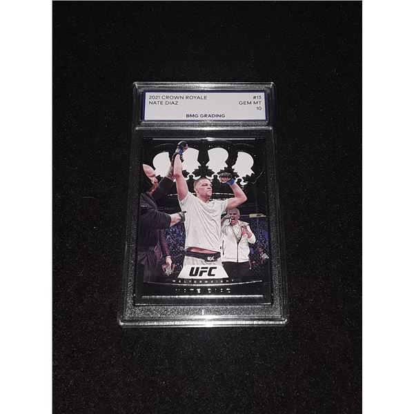 NATE DIAZ, 2021 Crown Royale, GEM MT 10