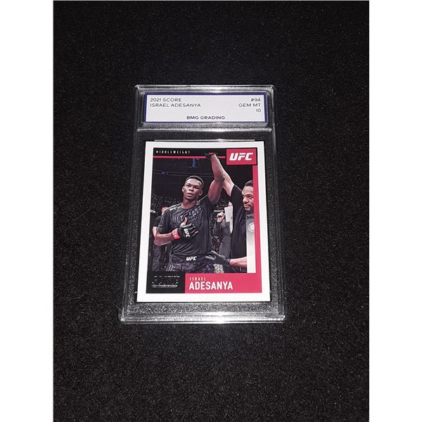 ISRAEL ADESANYA, 2021 Score, GEM MT 10, UFC