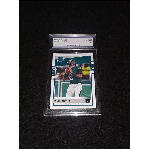 JALEN HURTS, 2020 Donruss, GEM MT 10