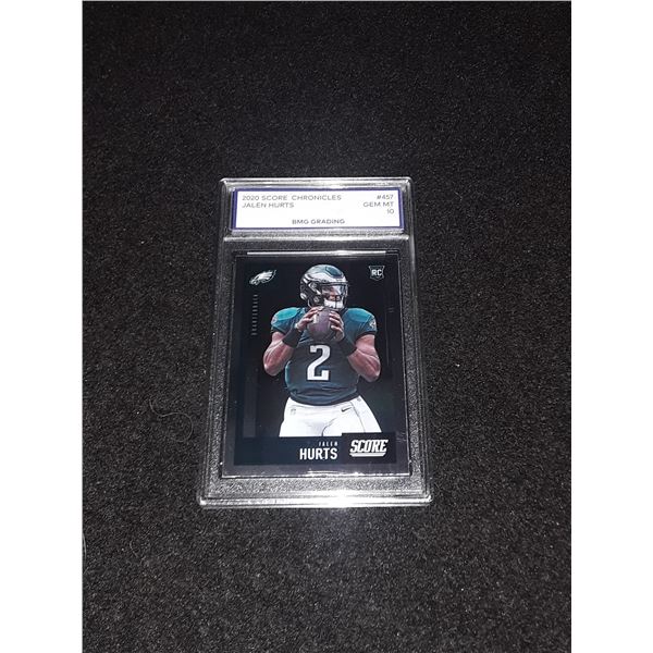 JALEN HURTS, 2020 Score Chronicles, GEM MT 10