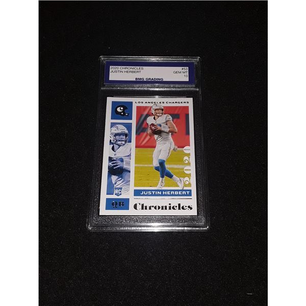 JUSTIN HERBERT, 2020 Chronicles, GEM MT 10