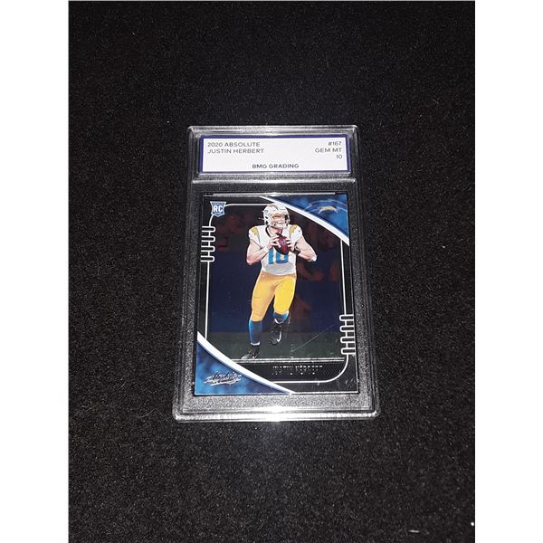JUSTIN HERBERT, 2020 Absolute, GEM MT 10