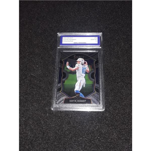 JUSTIN  HERBERT, 2020 Select GEM MT 10