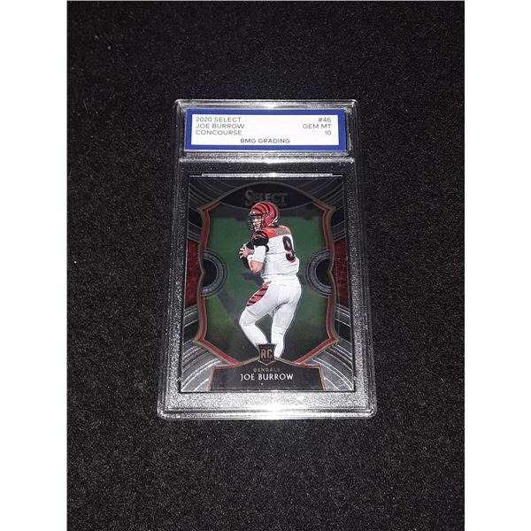 JOE BURROW, 2020 Select, Concourse, GEM MT 10