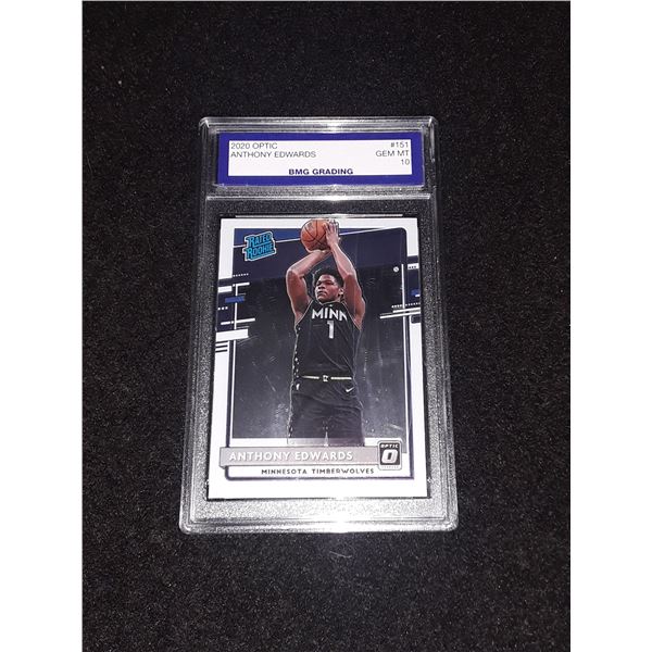 ANTHONY EDWARDS, 2020 Optic, GEM MT 10