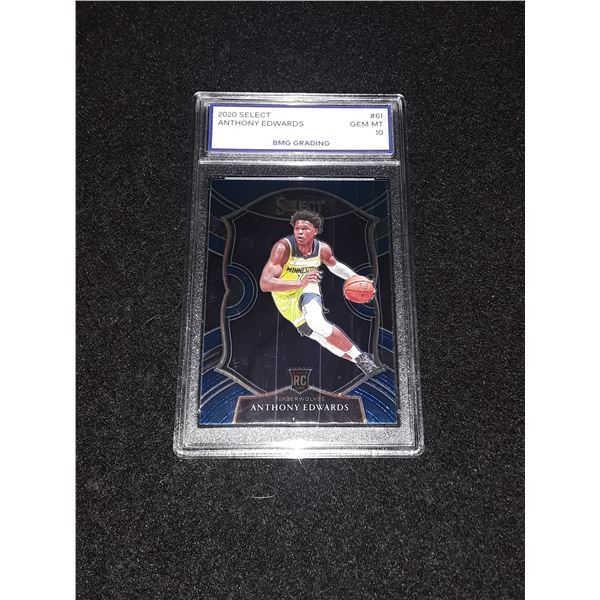 ANTHONY EDWARDS, 2020 Select, GEM MT 10