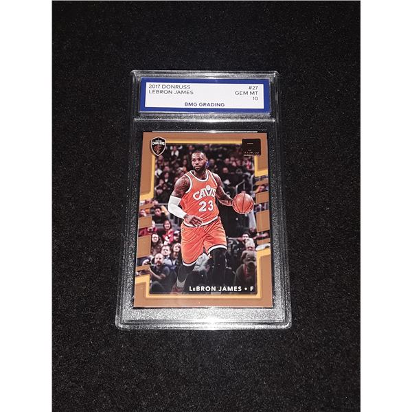 LEBRON JAMES, 2017 Donruss, GEM MT 10