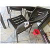 Image 2 : 79-Mocha Alum Patio Dining Chairs - 79 X $