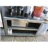 Image 1 : S/S 4' Worktable w/1' Backsplash & Cabinet Storage