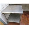 Image 1 : S/S 2' x 2' Table w/Undershelf