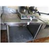 Image 1 : S/S 3' x 3' Table w/Undershelf
