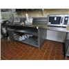 Image 1 : S/S 8' Table w/Cabinet Storage