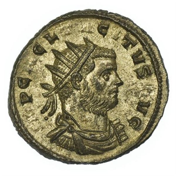 ROMAN EMPIRE. 275- 276 AD Tactius AE Silvered Antoninianus