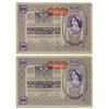 Image 1 : Group of 2 AUSTRIA. P#66 1918 10,000 Kronen