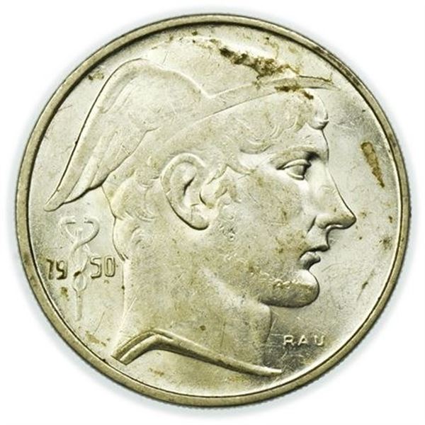 BELGIUM. KM#140.2 1950 20 Francs