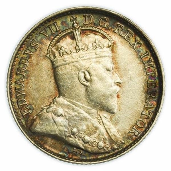 CANADA. KM#13 1908 Five Cents