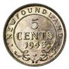 Image 2 : CANADA, Newfoundland. KM#19a 1945-C Five Cents