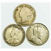 Image 1 : Group of 3 CANADA. Ten Cents 1899, 1902, 1913