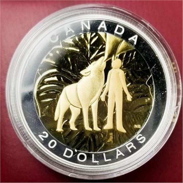 CANADA. 2014 $20 Fine Silver Coin -The Seven Sacred Teachings - Humility